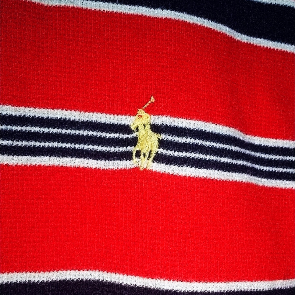 Polo Ralph Lauren Red/Black Striped Polo Shirt